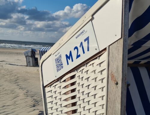 Beschilderung für Digitalisierung von Strandkörben